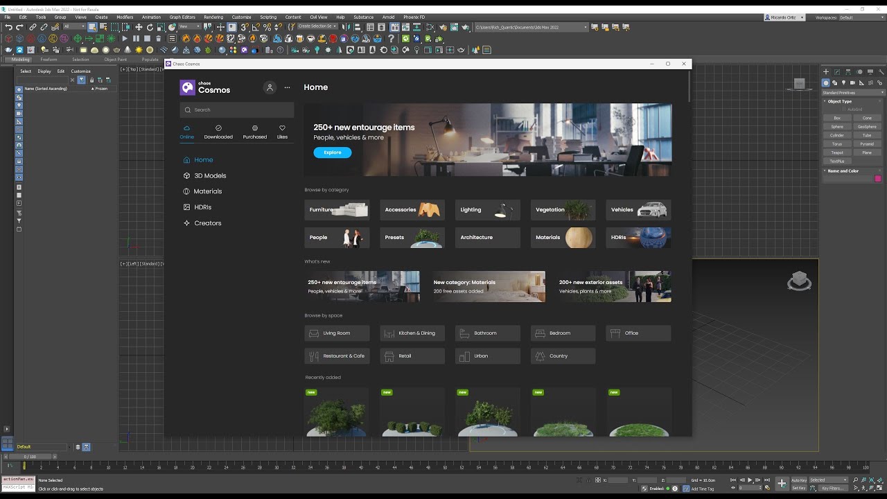 Chaos Cosmos Browser en Corona