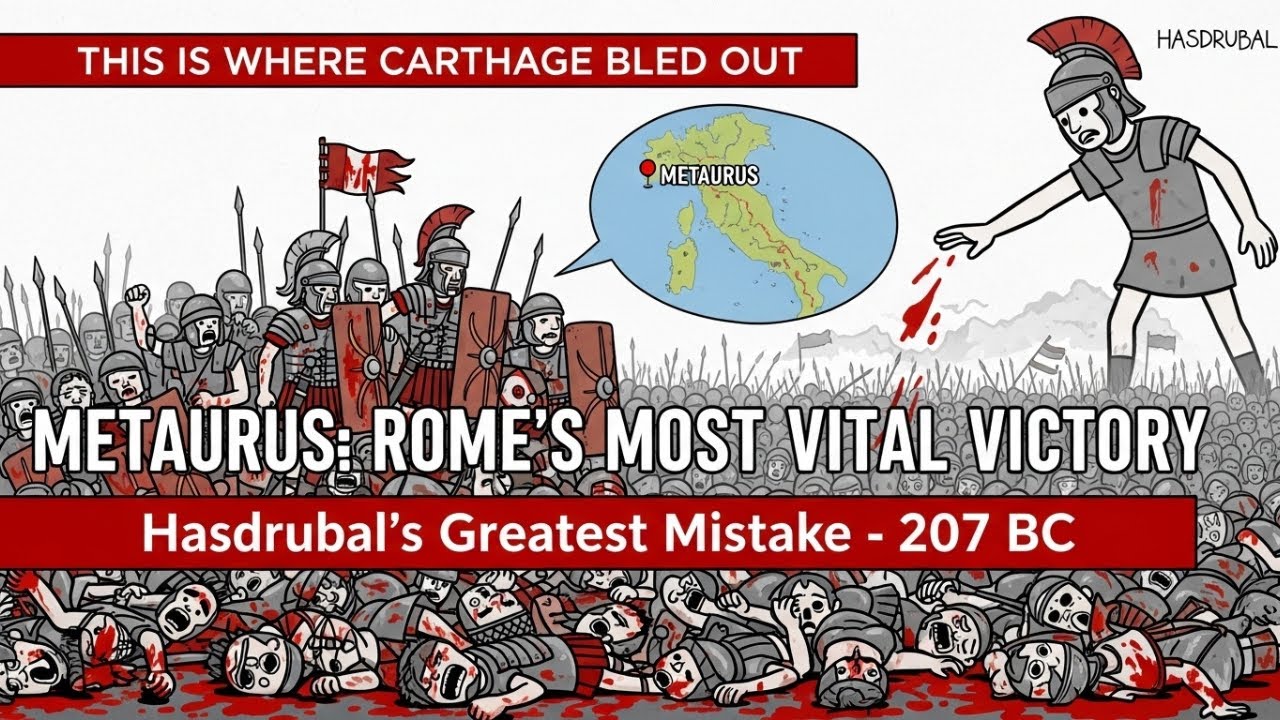 Hasdrubal’s Greatest Mistake (And Rome’s Most Vital Victory) - Battle of the Metaurus 207 BC