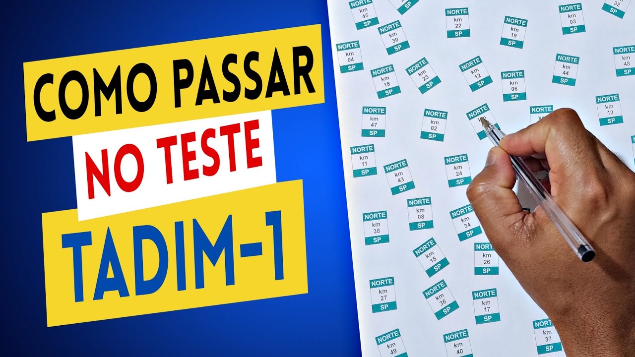 PSICOTÉCNICO DO DETRAN 2025 - COMO PASSAR NO TESTE TADIM DE ATENÇÃO 2025