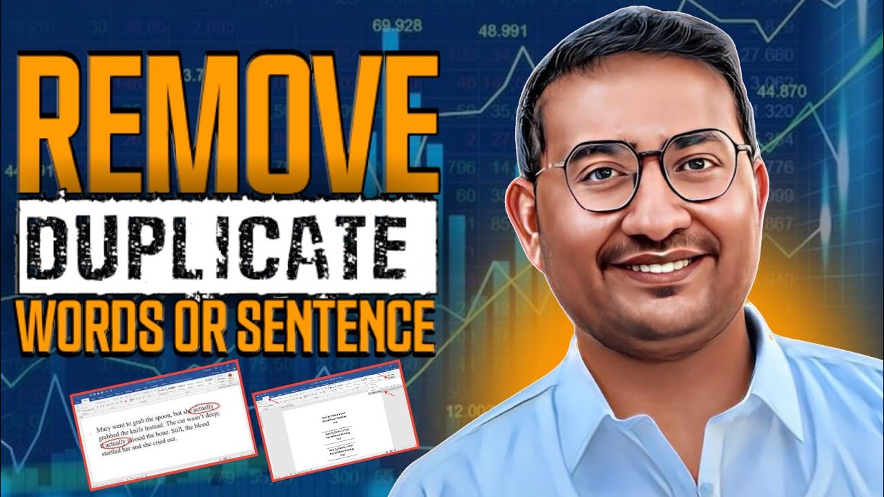 Remove duplicate word or sentence from MS word document by one click