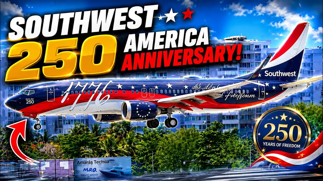 Southwest AMERICA 250  ✈️  Airport Plane Spotting
