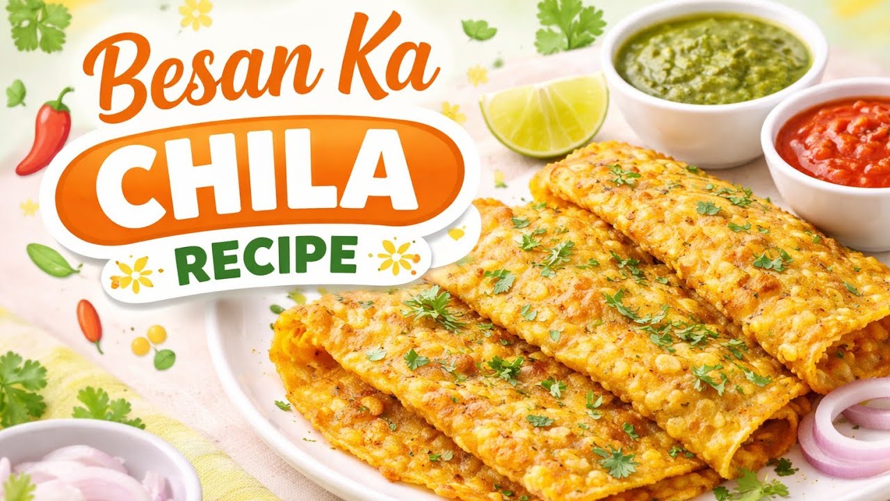 Tasty Chilla Banane ki Recipe 😋  #besanchila #besanchillarecipe #healthyfood #chilla ❤️