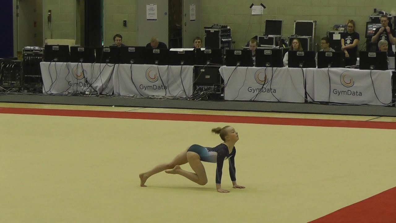 Halle Hilton - Floor - 2016 English Championships