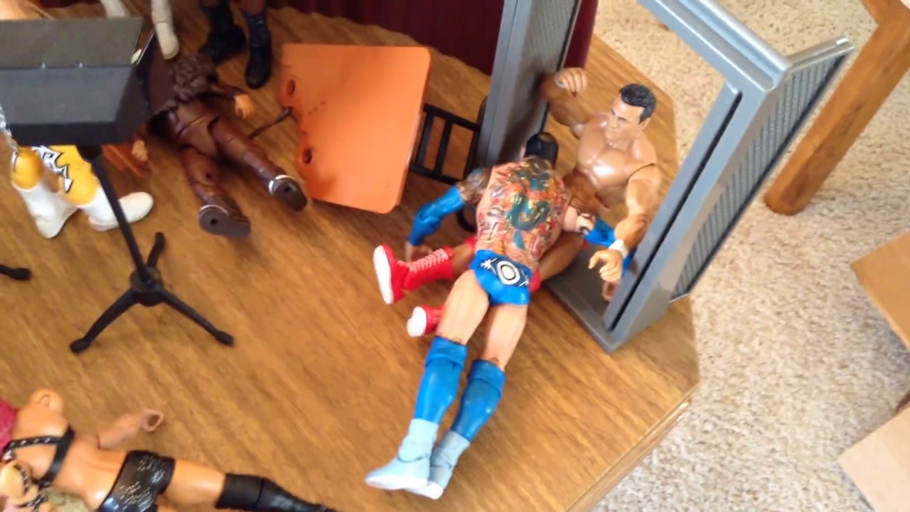 WWE action figure set up - Extreme Edition