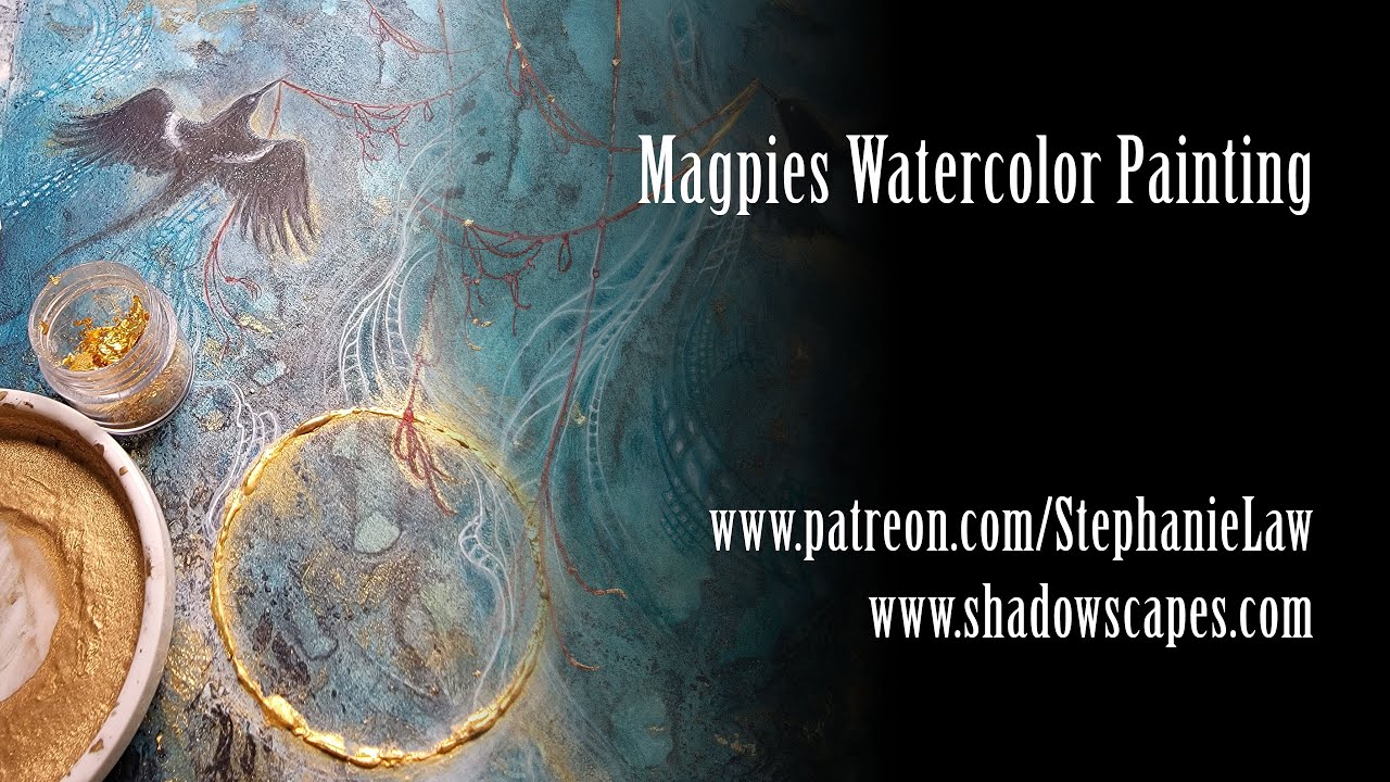 Magpies Watercolor