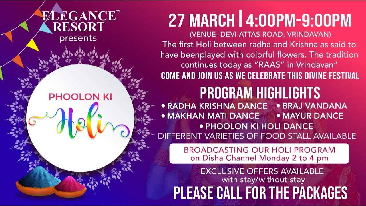 Elegance Resort Orgnaized Phoolon Ki Holi Celebration 27th March 2021