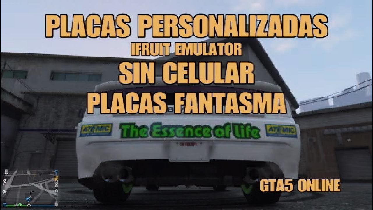 GTA5  PLACAS PERSONALIZADAS SIN CELULAR / PLACA FANTASMA SIN SW / SOLUCIÓN AL IFRUIT EN EL CELULAR