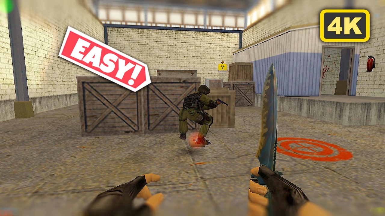 ☢️ This Forgotten Nuke Version is Brutal — CS 1.6 vs Expert Bots [4K 60FPS]