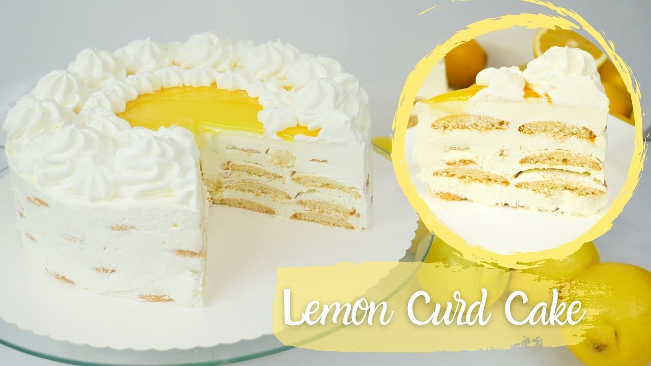 Lemon Curd Cake aus nur 3 Zutaten / Zitronen-Torte