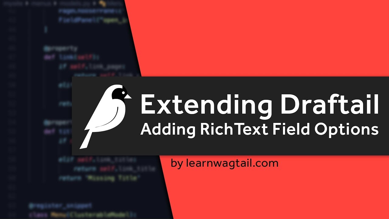 Wagtail CMS: How to extend the Draftail RichText (WYSIWYG) Editor