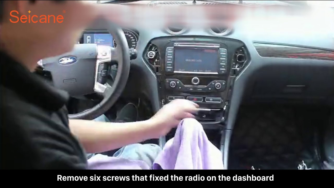 How to remove and upgrade your factory radio to new gps bluetooth car stereo for Ford Mondeo install