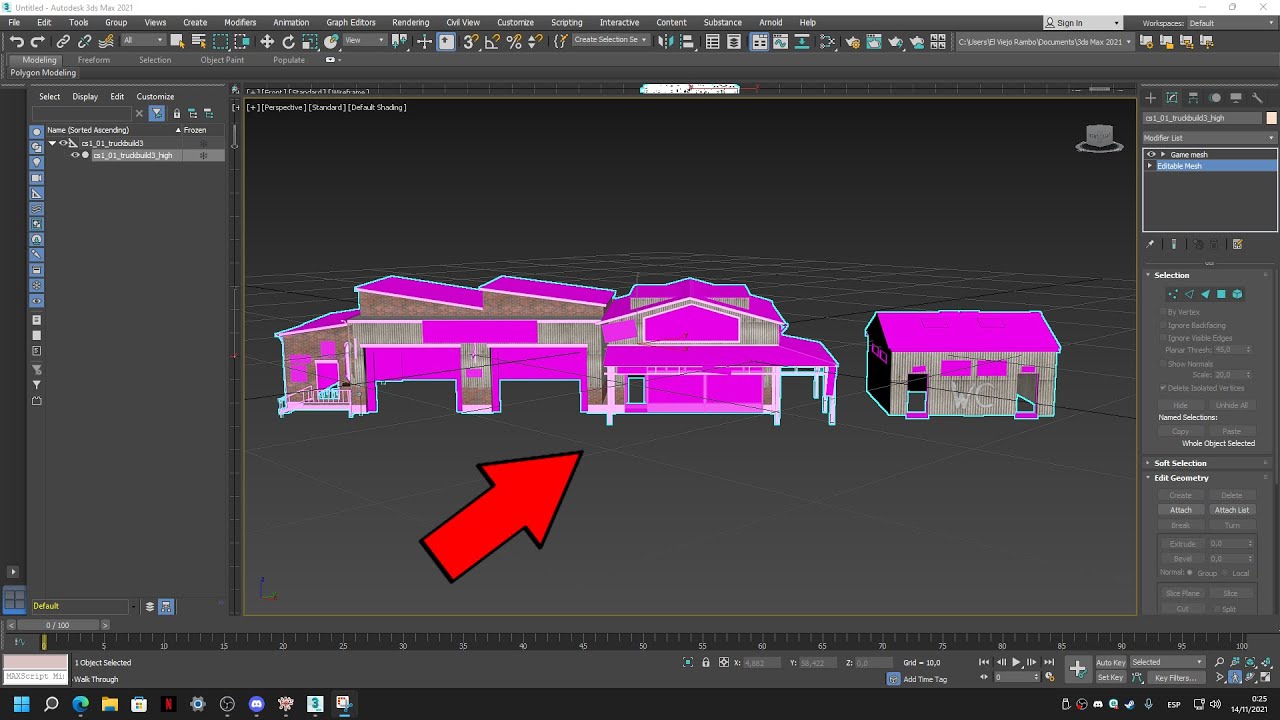 Como abrir un interior de un edificio o casa de GTA con 3DS MAX 2021