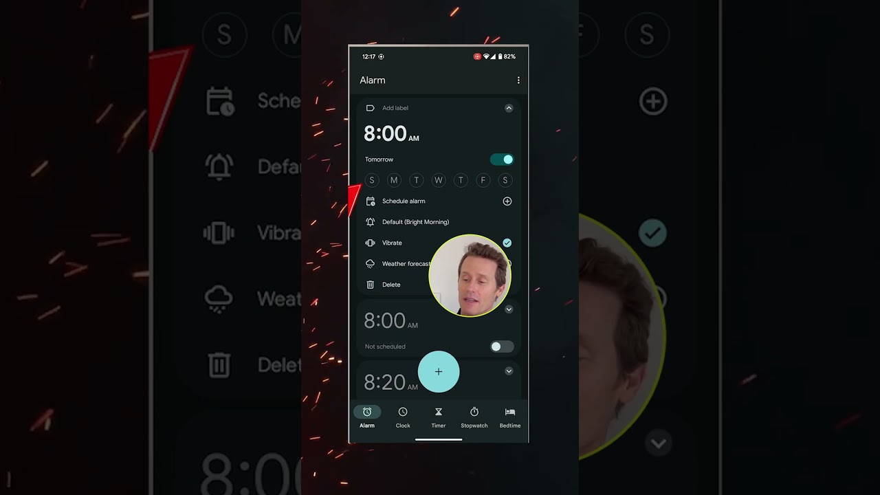 How to set an alarm on an Android phone