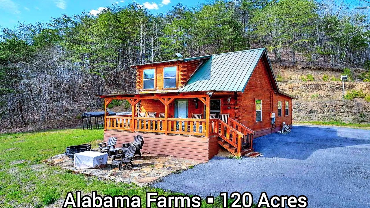 alabama Log Cabins For Sale | 120 Acres | Alabama Hunting Land For Sale | Acreage Cabins