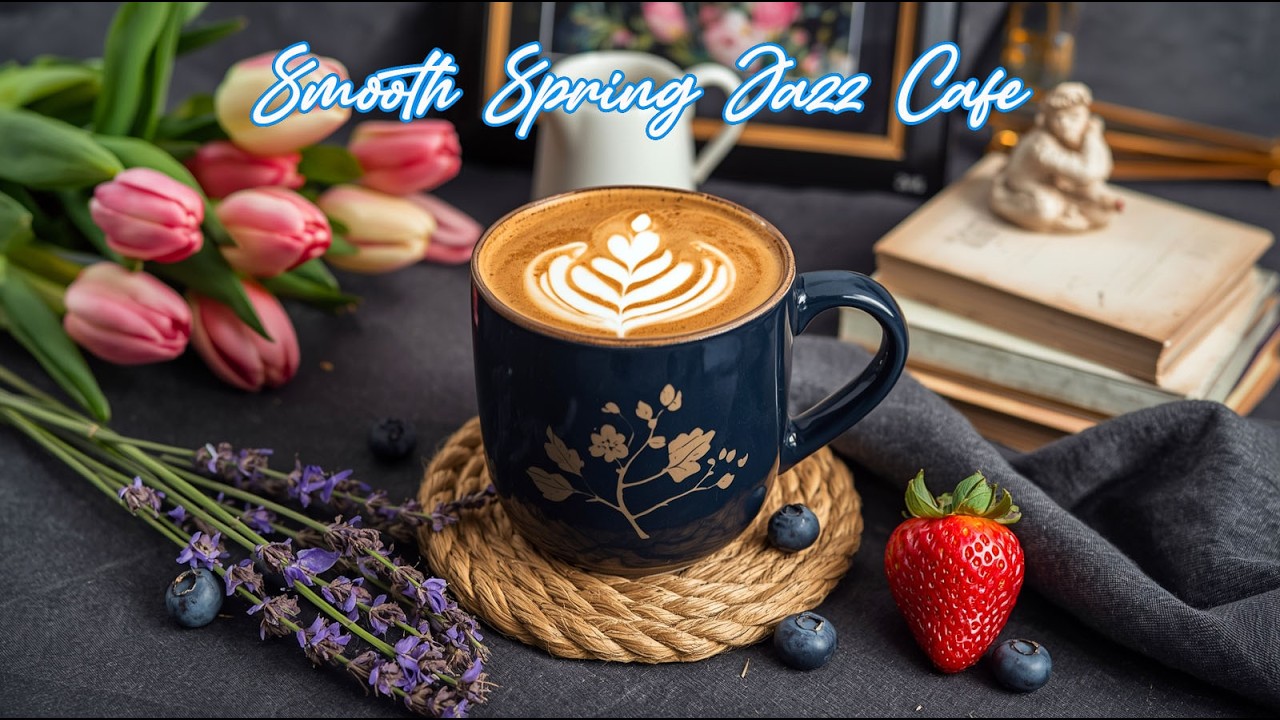 Smooth Spring Coffee Jazz ☕ Cozy Bossa Nova Cafe Music for Study & Focus