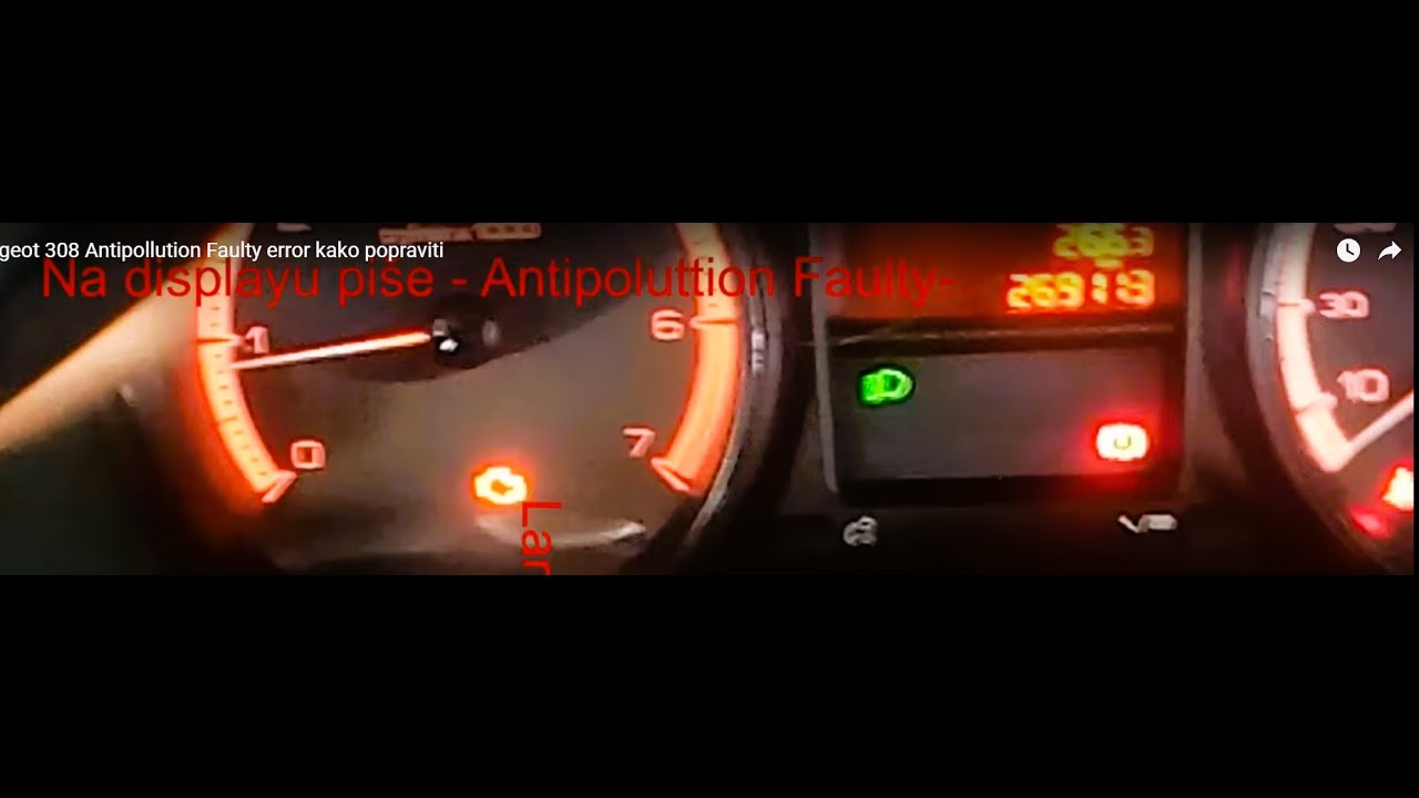 Peugeot 308 Antipollution Faulty - GREŠKA RIJEŠENA! 🔧