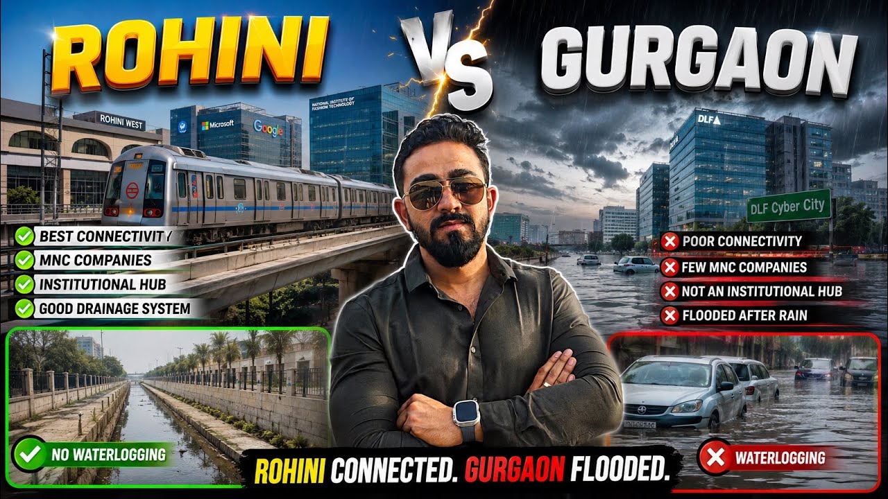 ROHINI Vs GURGAON WHICH IS BEST?