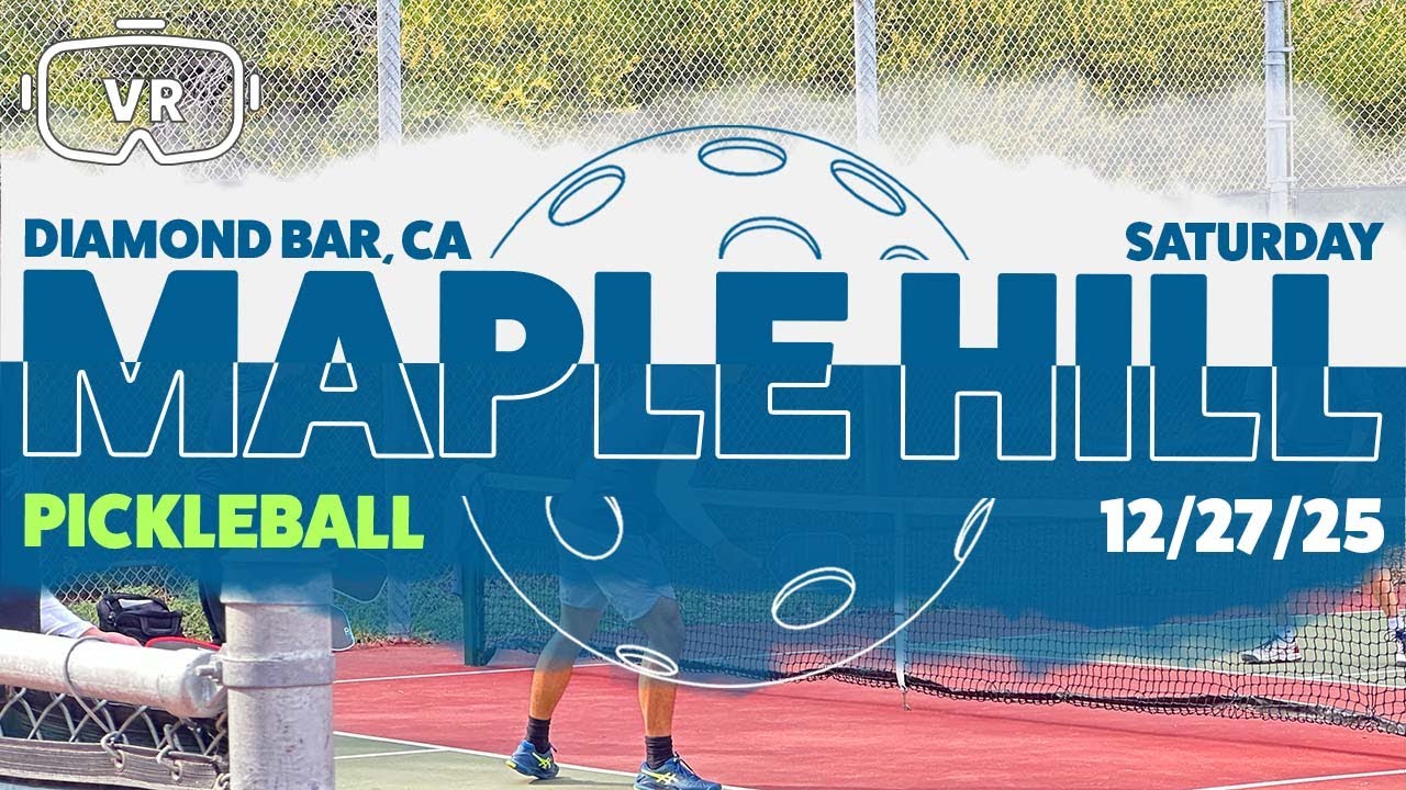 Maple Hill Park Pickleball Diamond Bar Saturday Evening 12-27-25