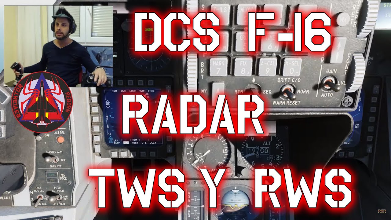 DCS F16 - RADAR BASICO RWS Y TWS TUTORIAL
