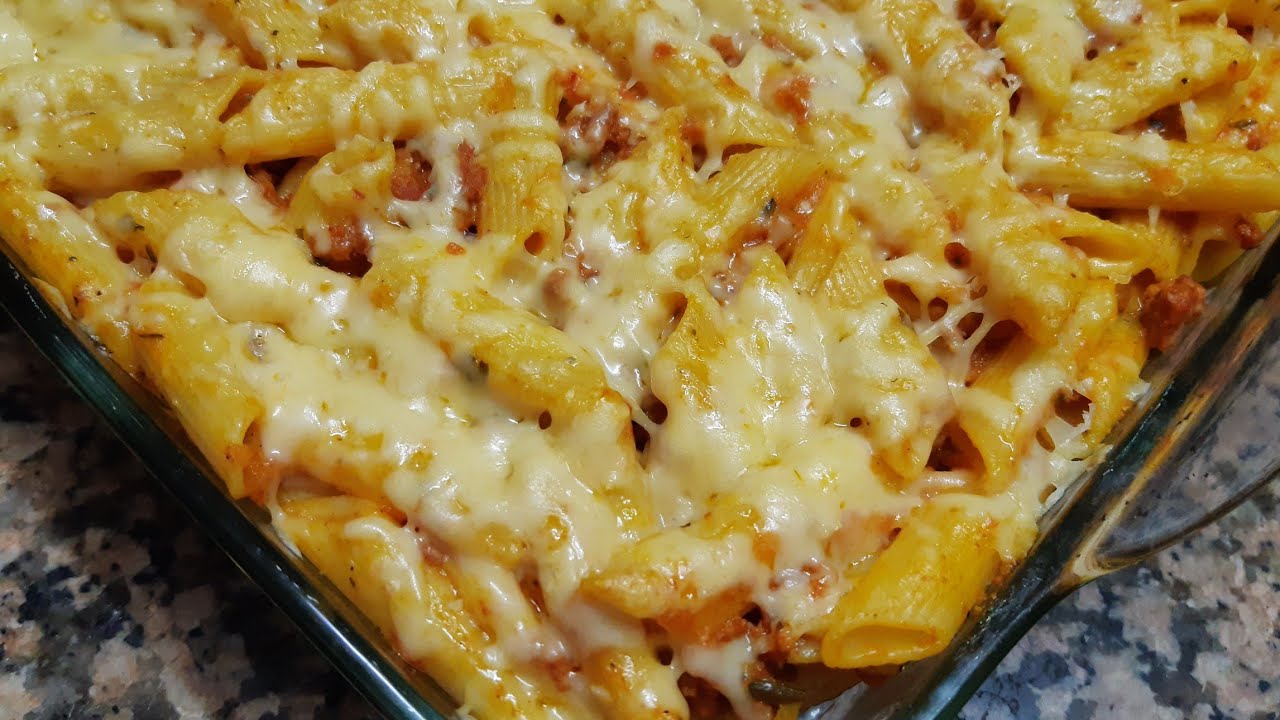 كراتان المعكرونة بالكفتة والفرماج😋