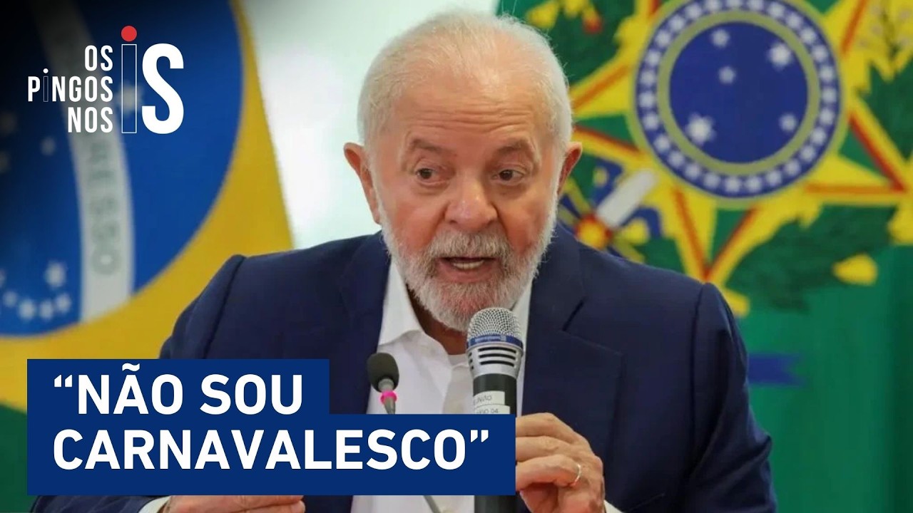 Lula ironiza críticas e diz que não é “carnavalesco” após homenagem polêmico
