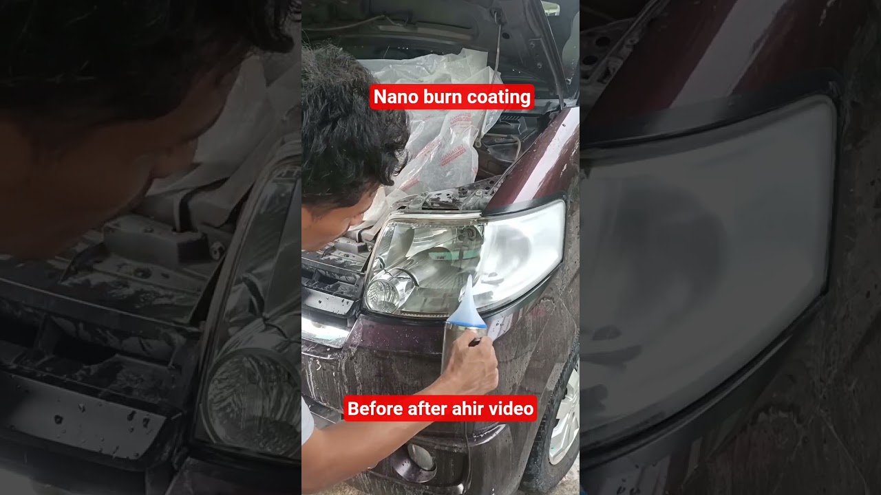 nano burn coating apv #automobile #carrestorationproject #car #restoration #polesheadlamp