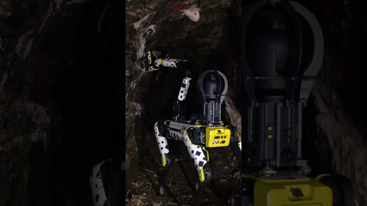FIDO the robot miner #bostondynamics #spot #robot #mining #shorts