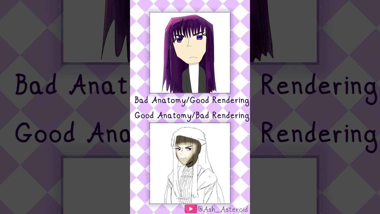 Bad Anatomy/Good Rendering vs Good Anatomy/Bad Rendering