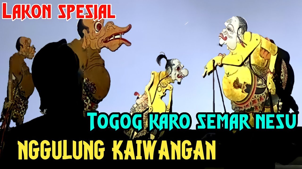 Lakon lucu !! Togog karo semar nesu nggulung kaiwangan, Poro dewo korat karit kaiwangan geger