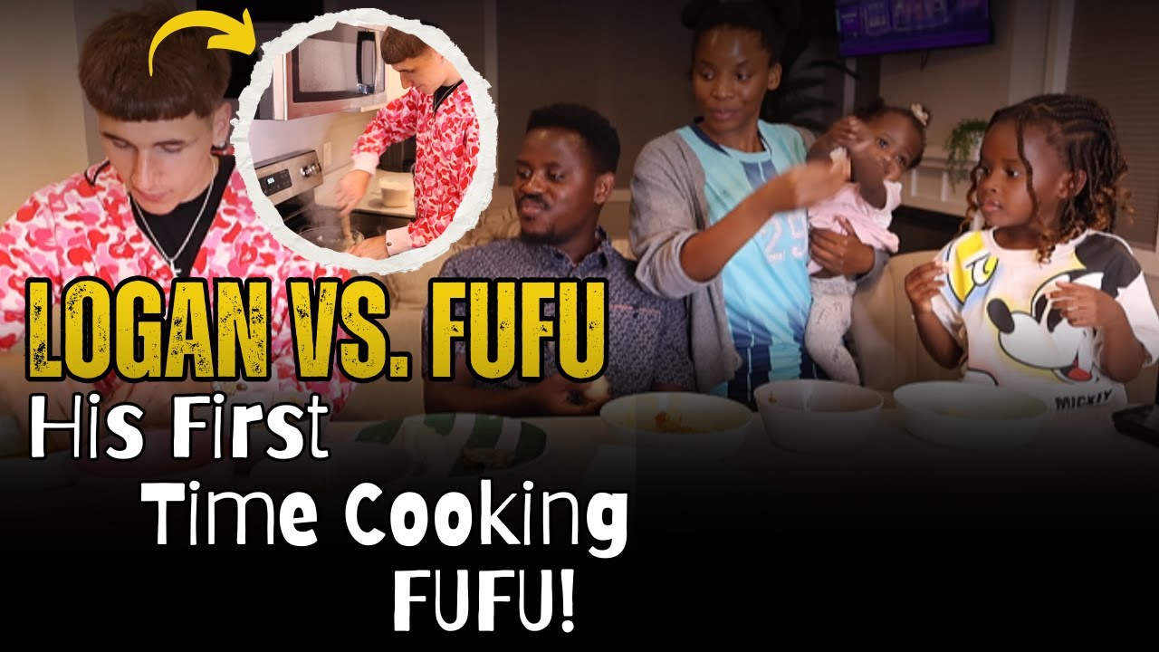 Teaching My White Friend Logan How to Cook Fufu🇧🇮🍲😂 | Family Tries Famous African Dish Together!
