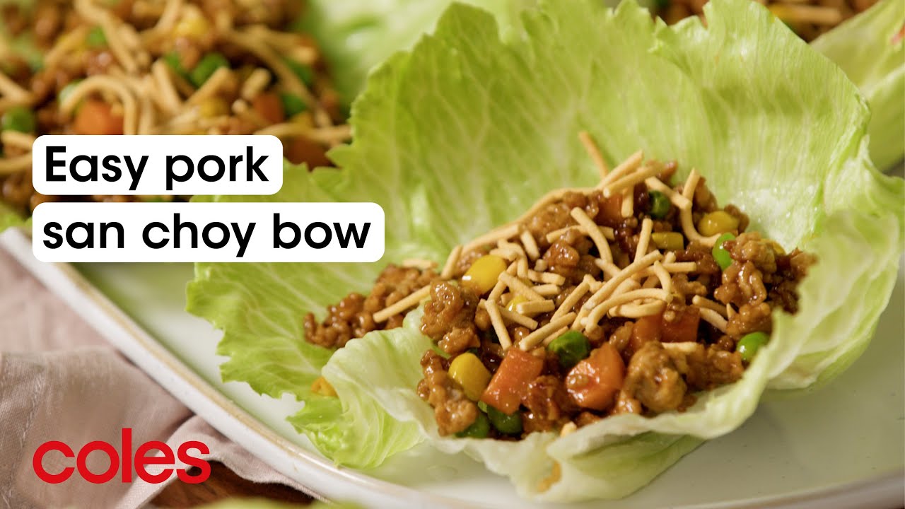 Easy pork san choy bow