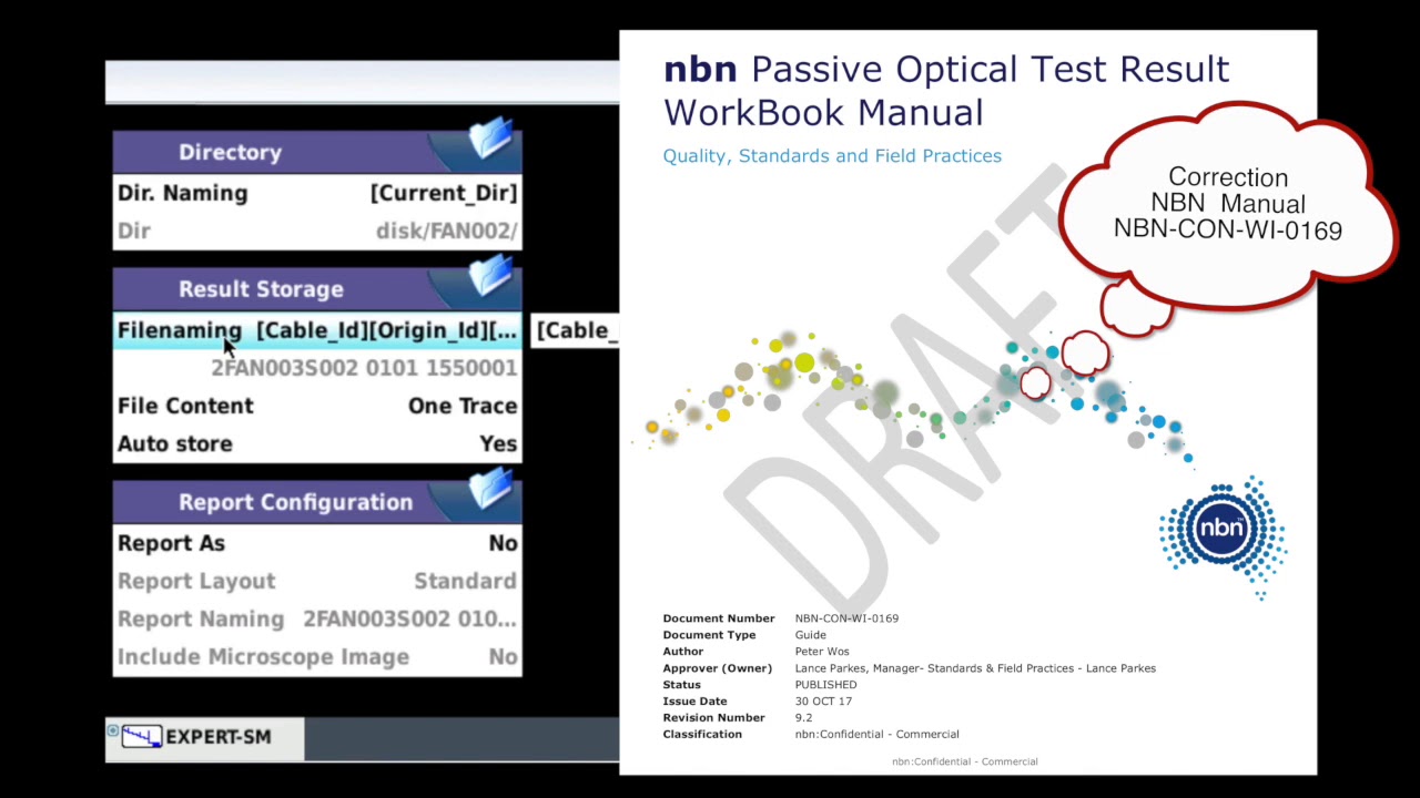 VIAVI MTS-4000 v2: OTDR Folder Instructions - nbn FTTC & FTTP