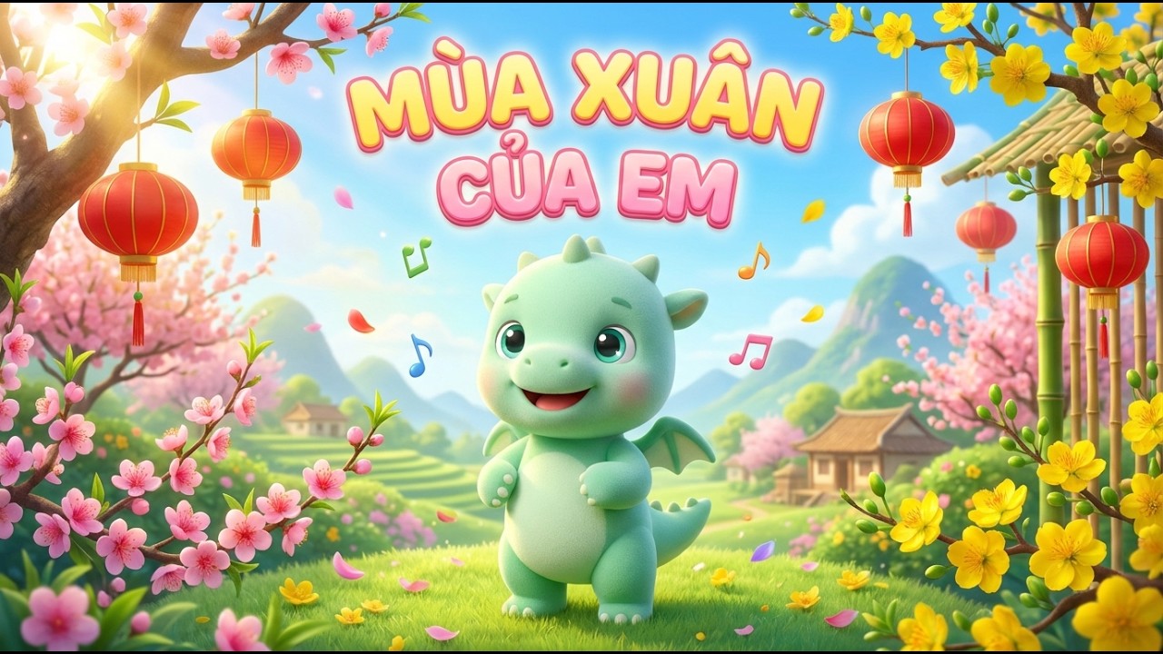 Mùa Xuân Của Em | Nhạc Thiếu Nhi Mùa Xuân 3D | Milo Rồng Nhỏ | Một Bản Nhạc