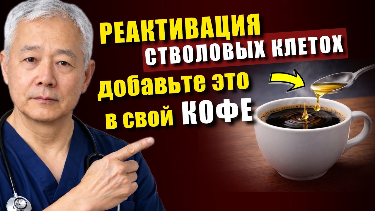 ПОЖИЛЫЕ: Добавьте ЭТО в свой кофе — Стволовые клетки активируются, рак голодает, жир сгорает…