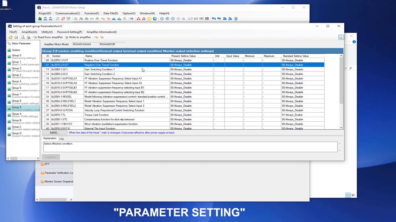 Sanyo Denki Motor Setup Software Tutorial - Basic (Initial setup)