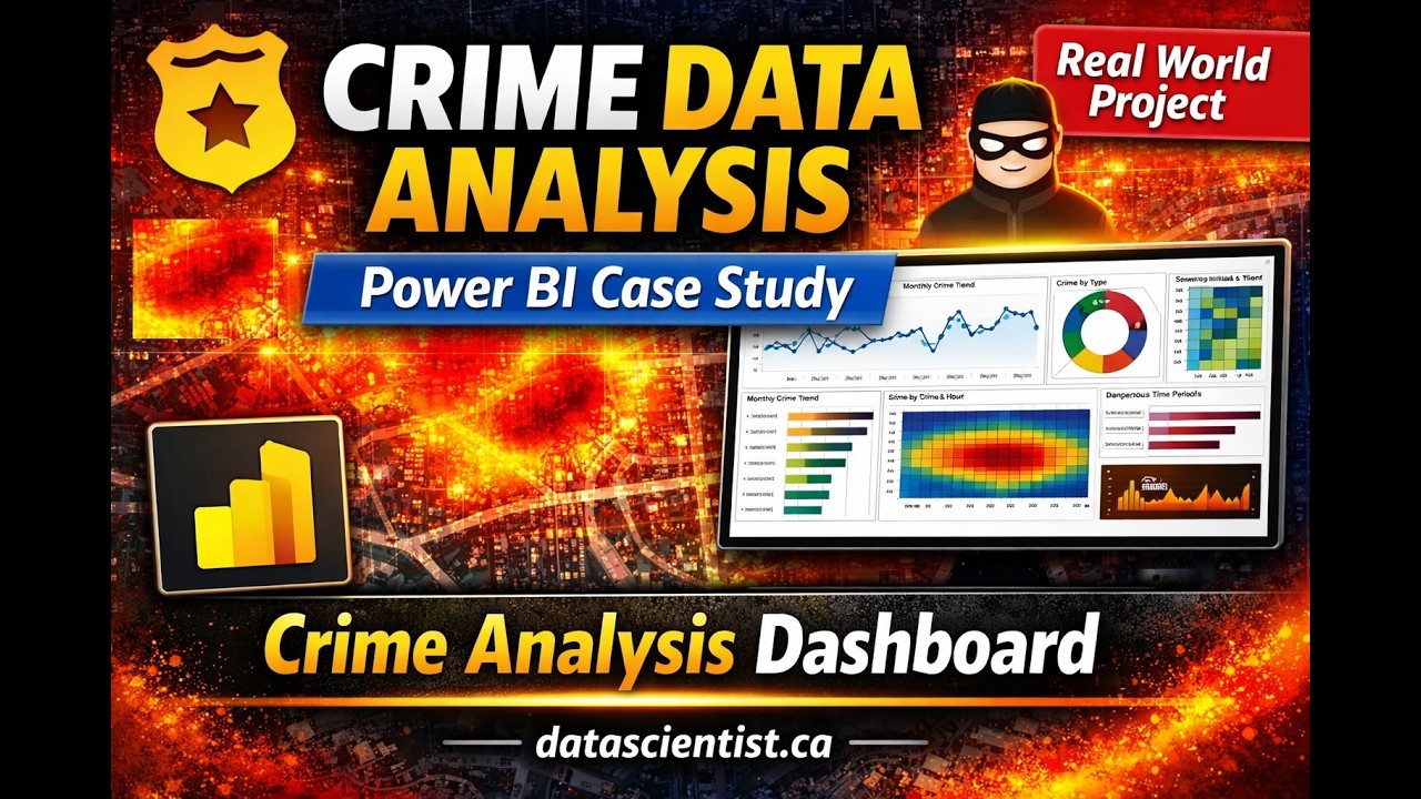 Crime Analysis Case Study using Power BI | End-to-End Data Analytics Project