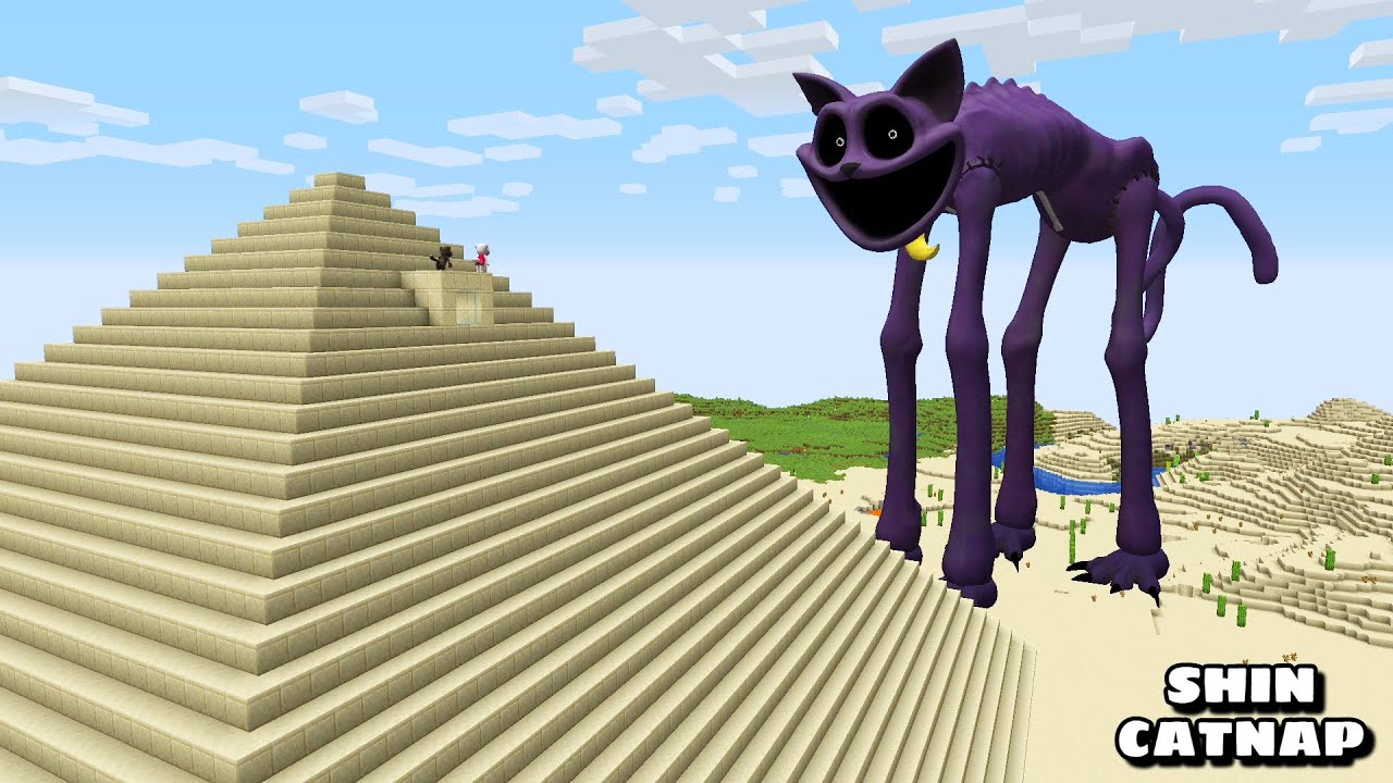 SURVIVING FROM SHIN CATNAP in Minecraft Part 2 - Gameplay - Coffin Meme