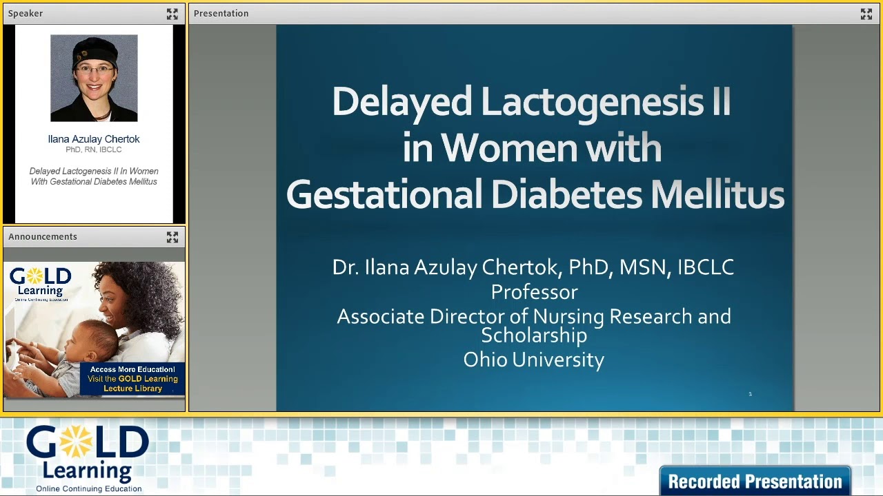 Interview with Ilana Chertok | Delayed Lactogenesis II In Women With Gestational Diabetes Mellitus