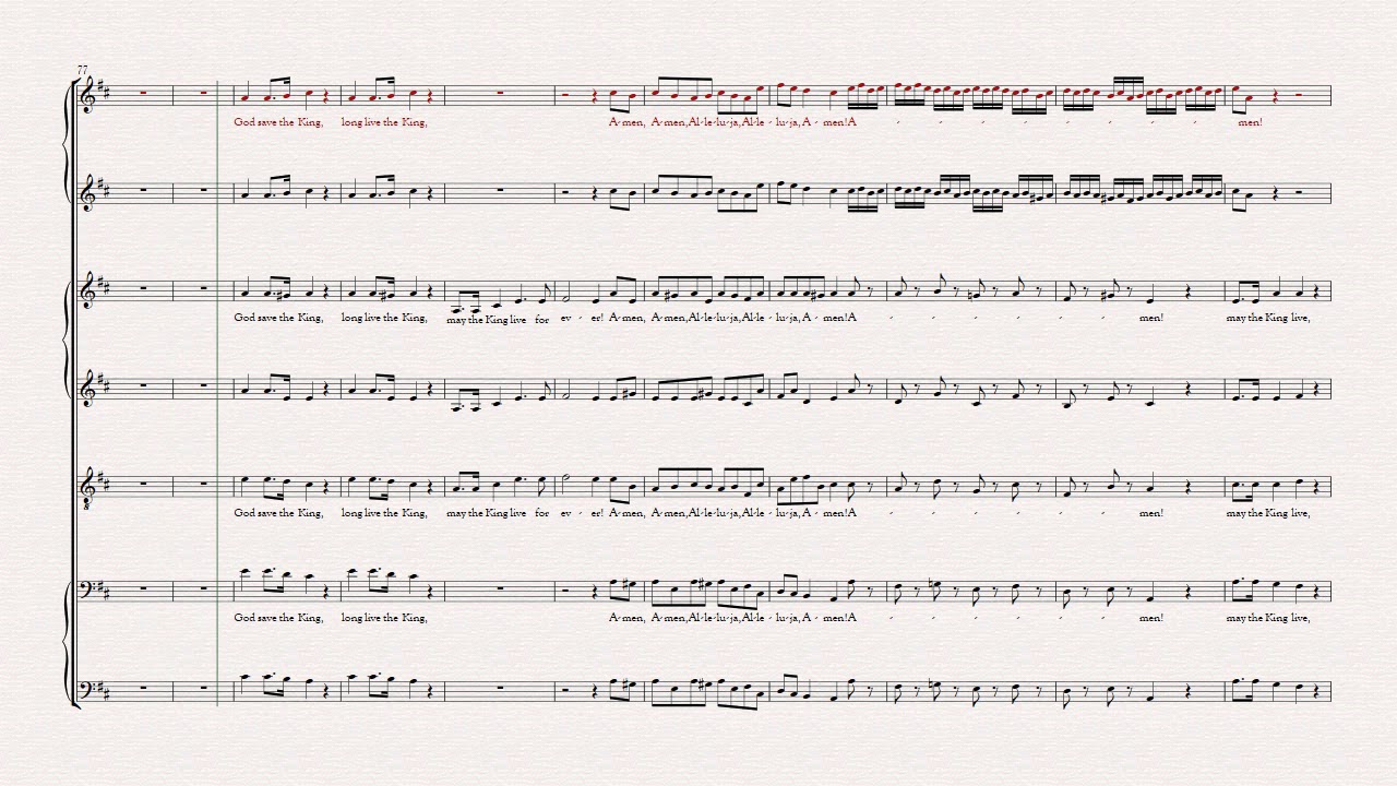Zadok the Priest Soprano 1