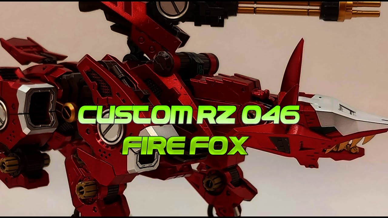 1/72 Kotobukiya Zoids Shadow Fox Custom Paint to Fire Fox