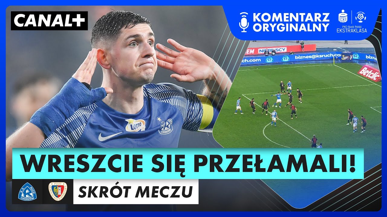 CUDOWNY STRZAŁ W SAMO OKIENKO, KONCERT NA STADIONIE ŚLĄSKIM! | RUCH-PIAST, SKRÓT MECZU