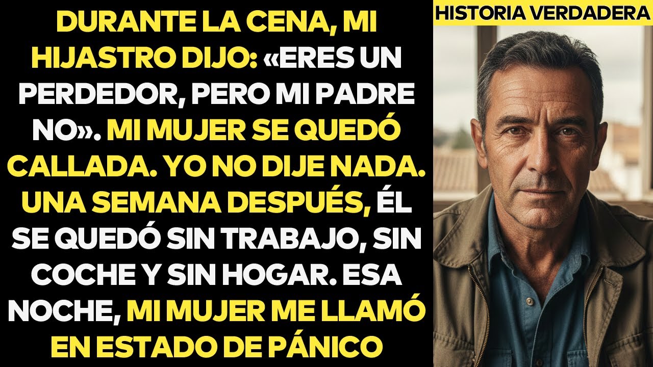 En La Cena Mi Hijastro Me Llamó Perdedor, Guardé Silencio Y Luego Él Lo Perdió Todo