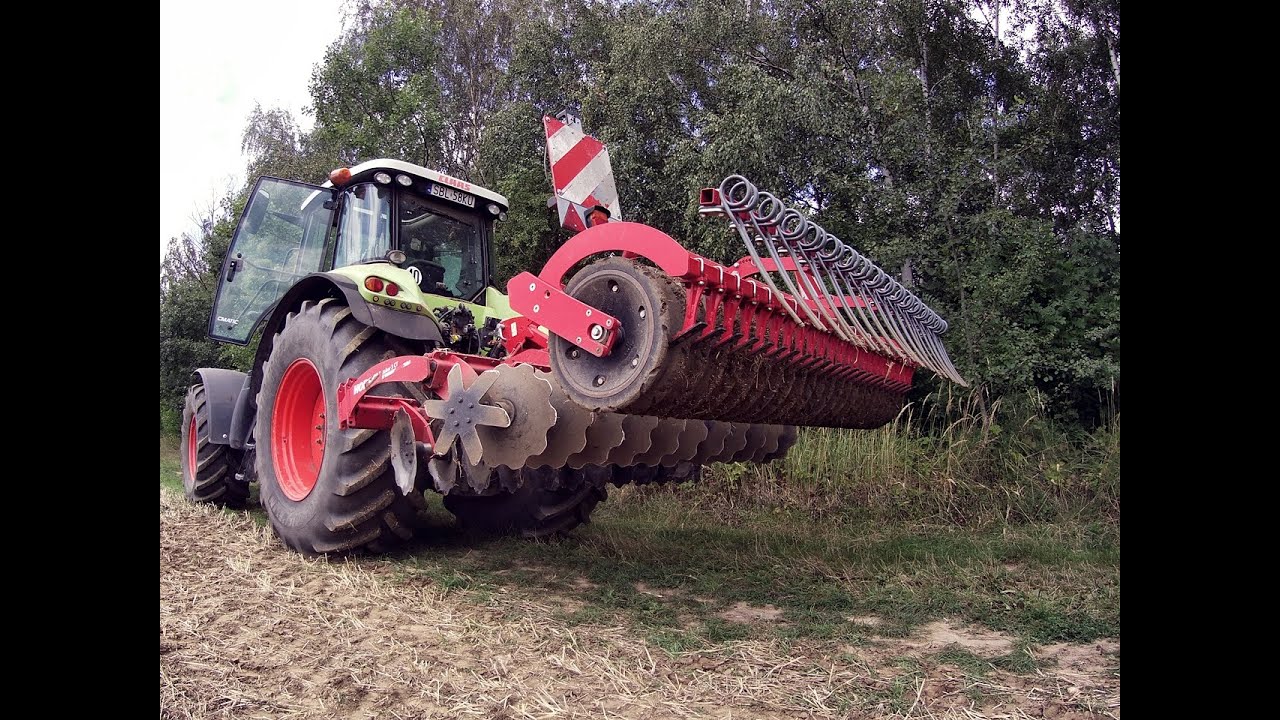 PRACE POŻNIWNE ! TALERZOWANIE 2024 / GR PRZYBYŁA / CLAAS AXION 820 / HORSCH JOKER 3 CT