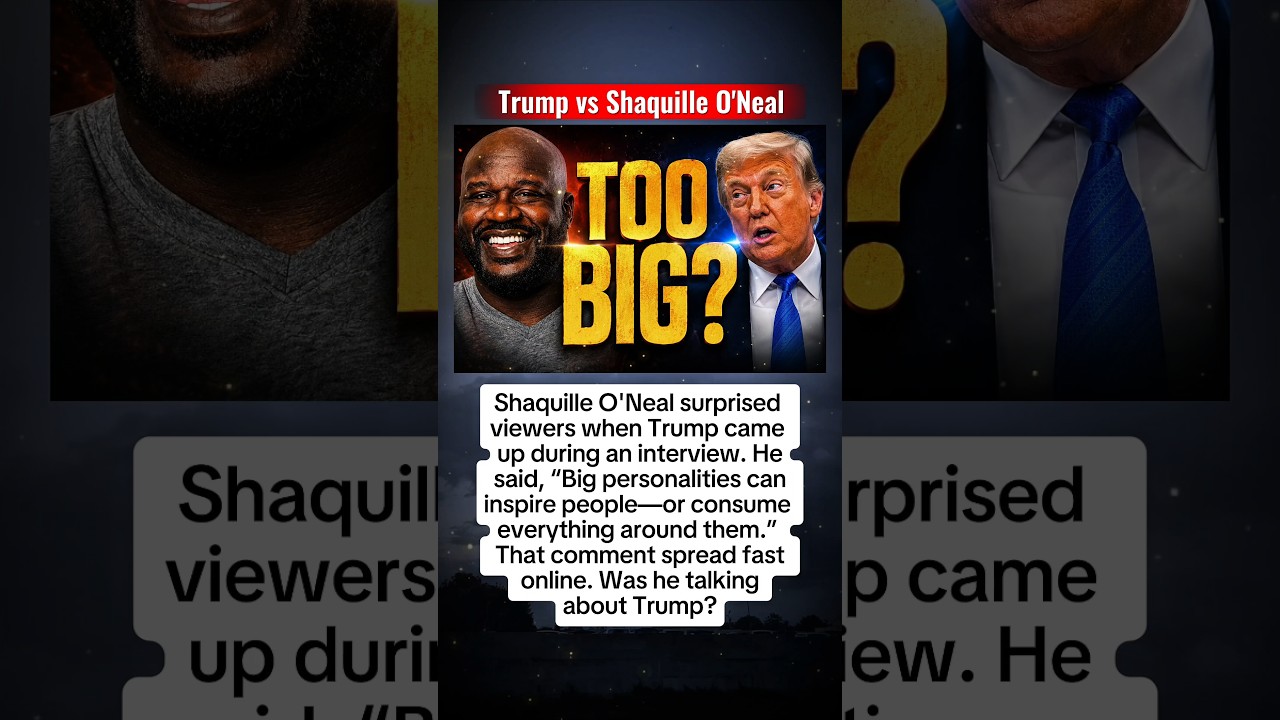 Shaq&rsquo;s Trump Comment Goes Viral #shaquilleoneal #donaldtrump