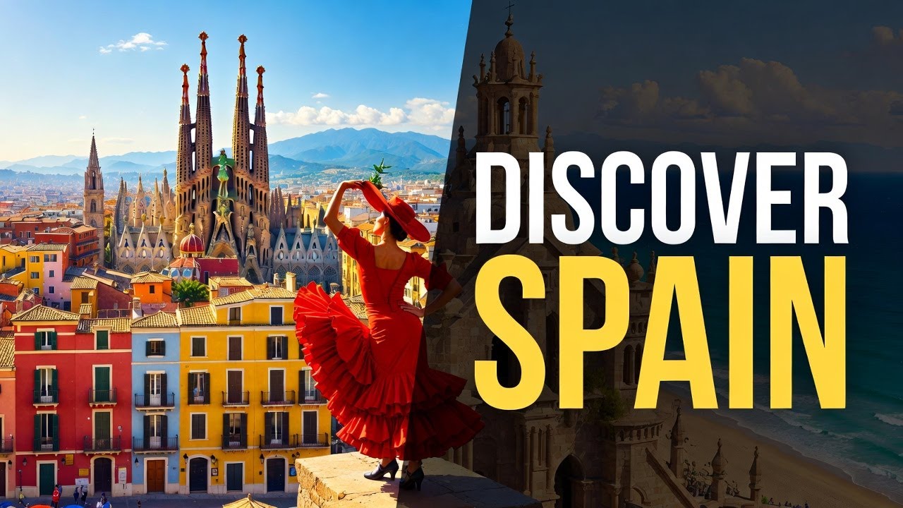 “Discover Spain: Cinematic Day & Night Adventure 🌞🌙”  #dreamdesires