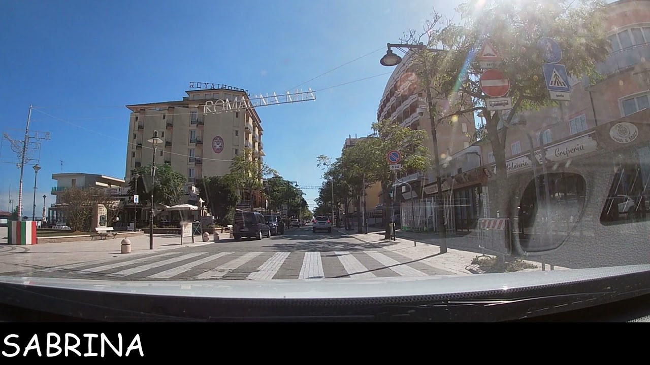 DRIVING FROM CESENATICO TO GATTEO MARE.