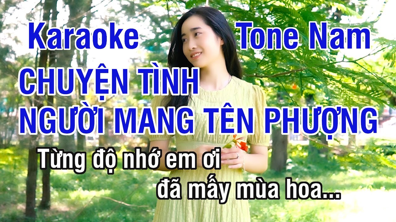 Chuyện Tình Người Mang Tên Phượng Karaoke ❖ Nhạc Sống Hay Tone Nam (Rê Thứ) ► Karaoke Lê Thiết