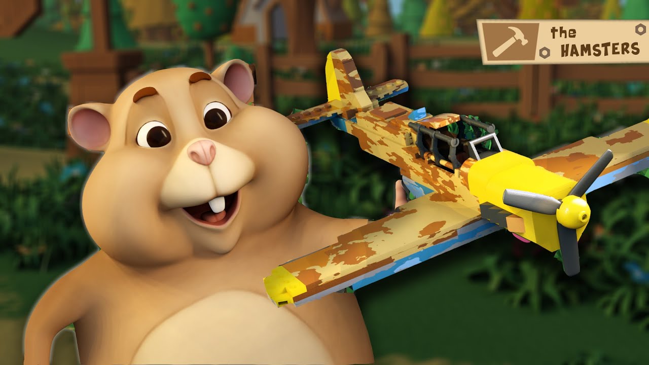 🐹 Ham and Ster - ✈️ The great Lego Airplane ✈️ - Video for kids