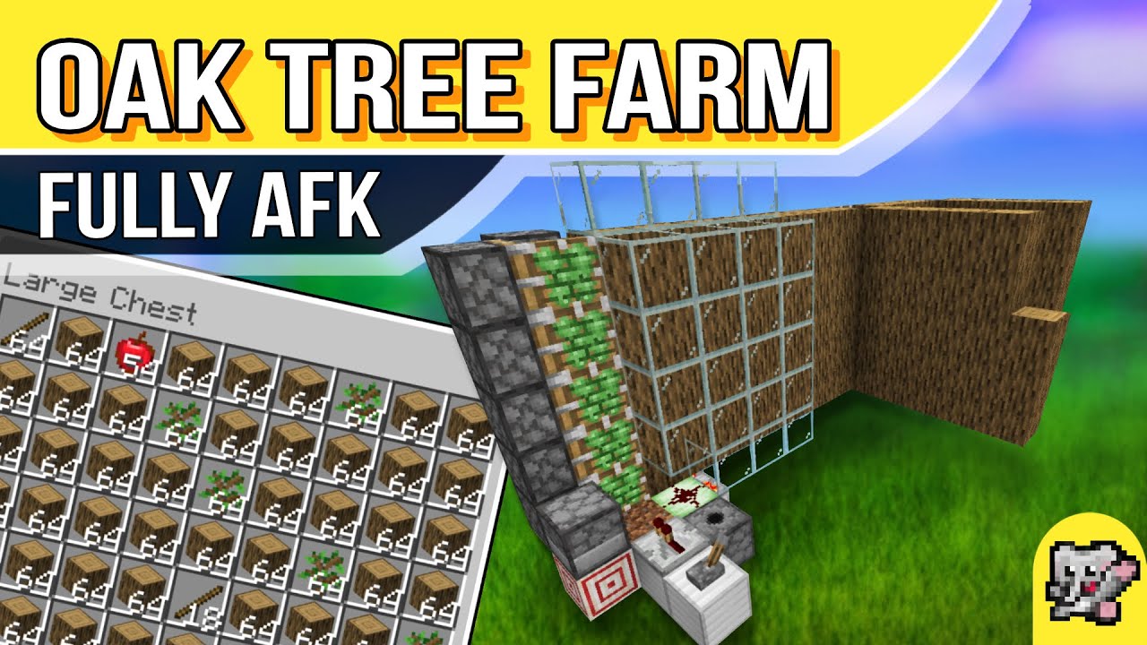 AFK Дубовая ферма | Minecraft Bedrock