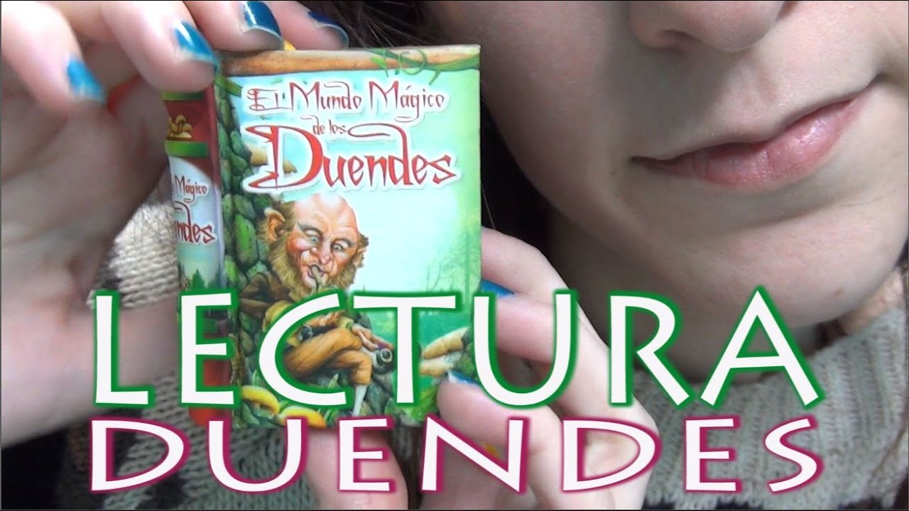 ASMR spanish | Reading about cats and pixies.